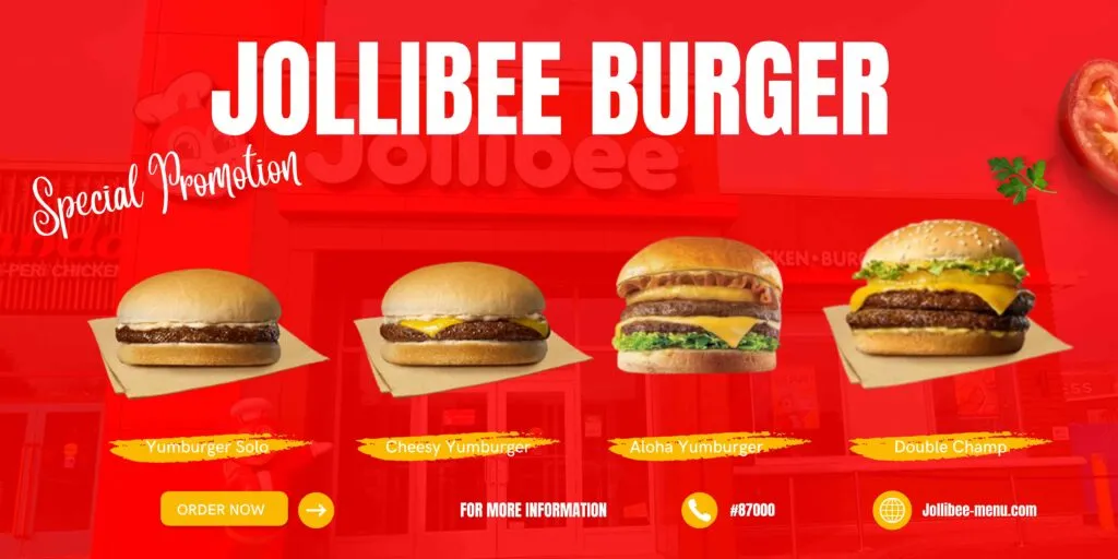 Jollibee Burger menu