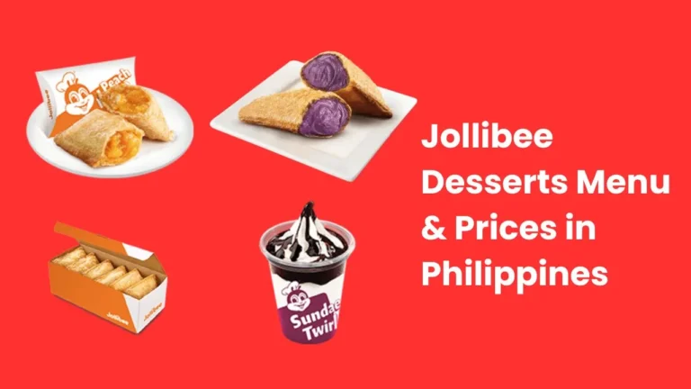 Jollibee Dessert Menu & Prices
