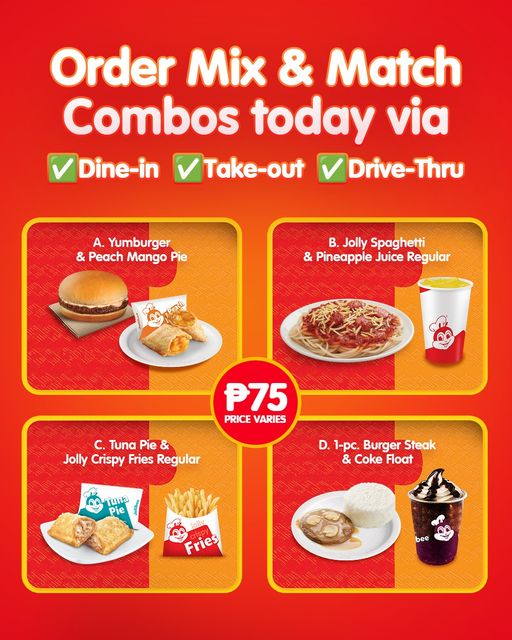 Mix and Match Jollibee Menu, Prices, Combos | September 2024