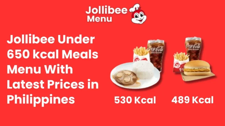 Jollibee Under 650 Calories Menu With Prices