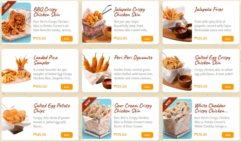Peri Peri Menu Prices in Philippines 2026
