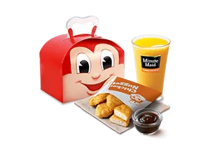 Jollibee Kiddie Meal With Prices In Philippines 2025 3 4-pc. Chicken Nuggets With Drink Kiddie Meal